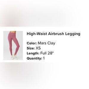 ALO Yoga Mars Clay High Waist Airbrush Leggings